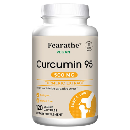 Turmeric Curcumin Capsules 95% Standardized Curcuminoids with Black Pepper – Fast Joint Comfort & Flexibility (120 Count)