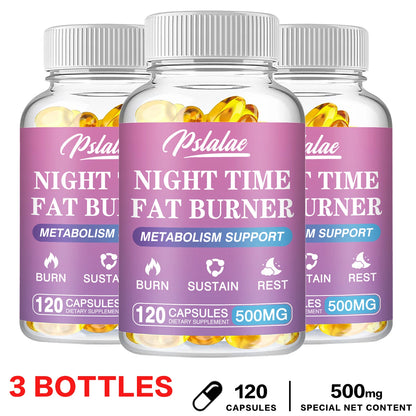 Nighttime Fat Burner Supplement - for Weight Loss, Boost Metabolism, Suppress Appetite Diet,Healthy Weight Management