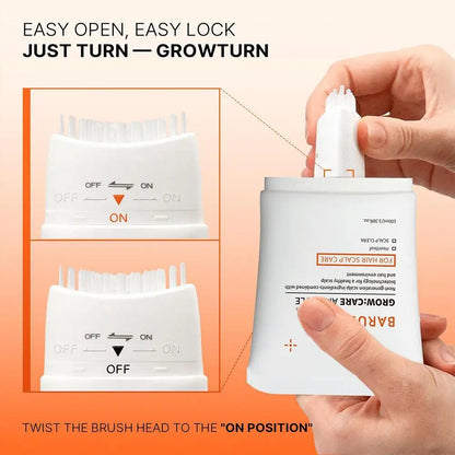 Hair Growth Serum With Built In Brush Scalp | Premium Care