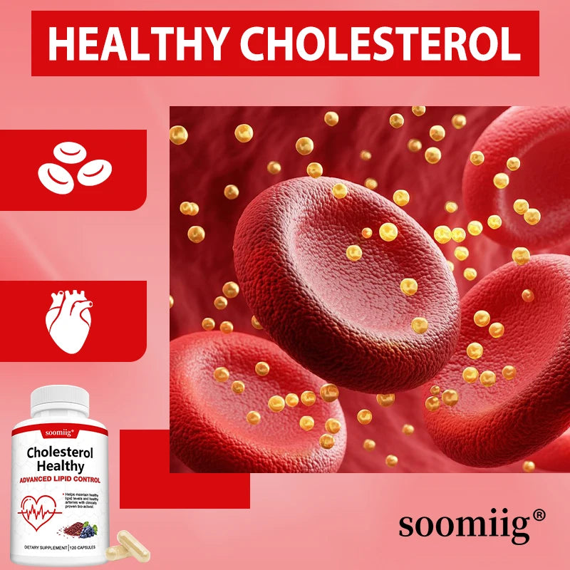 Cholesterol Health Supplement – Plant Phytosterols, Red Yeast Rice & CoQ10 for Heart & Lipid Wellness