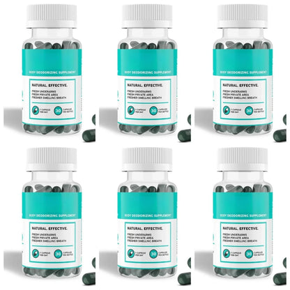 Natural Chlorophyll Deodorizing & Gut Wellness Capsules (30 Count)