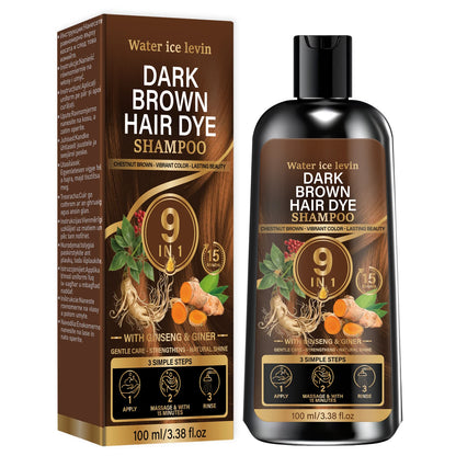 Unisex 9 In 1 Dark Brown Hair Care | Premium Care
