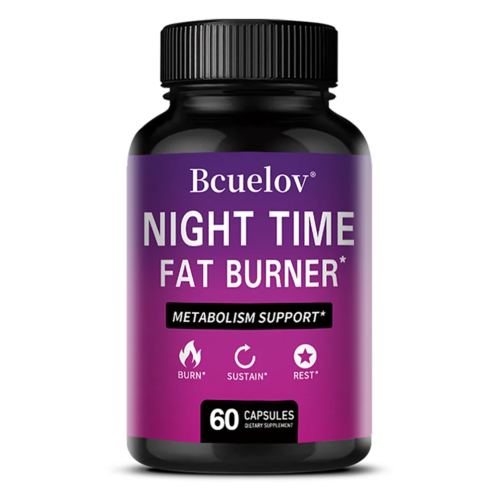 NightBurn PM Thermogenic Fat Burner & Sleep Complex – Non-Stimulant Metabolism Booster, Cortisol Balance & Overnight Weight Management