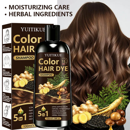 Herbal Quick Hair Coloring Wash Gentle Home Dye | Premium Care