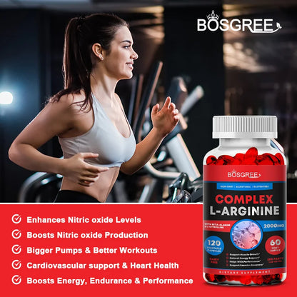 L-Arginine Cardio & Muscle Support Complex – Heart Health, Circulation & Exercise Performance