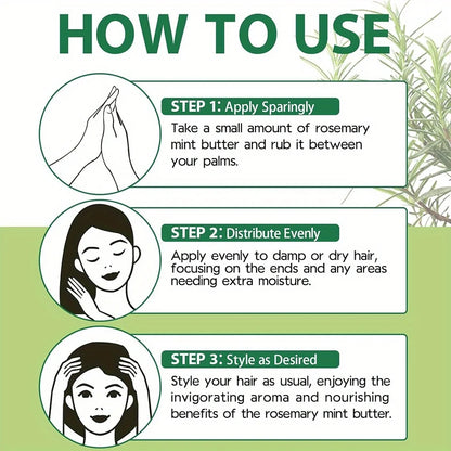 Gze Rosemary Mint Hair Strong Roots Butter Natural | Premium Care