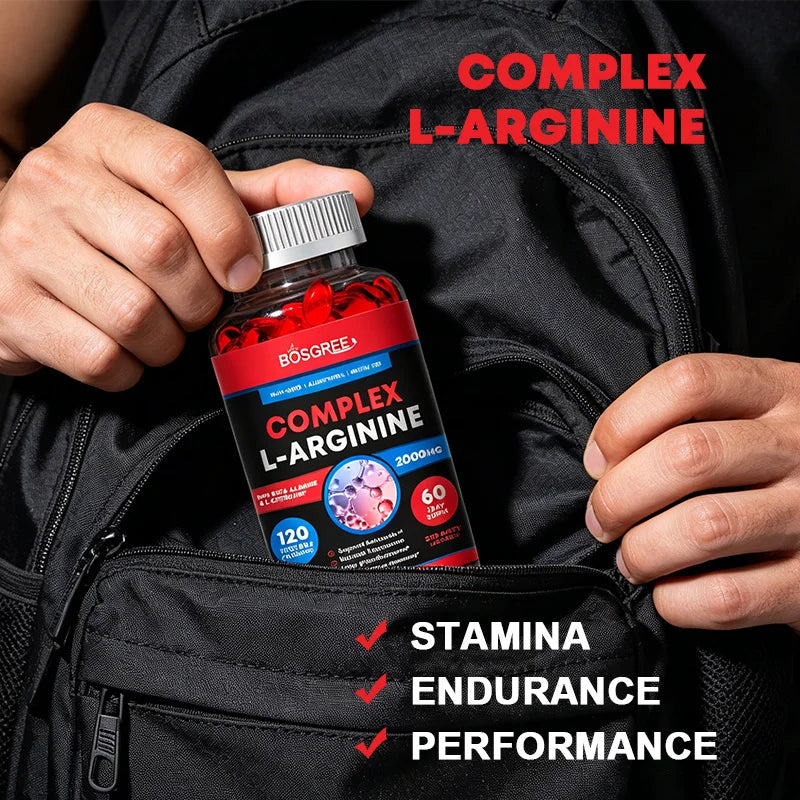 L-Arginine Cardio & Muscle Support Complex – Heart Health, Circulation & Exercise Performance