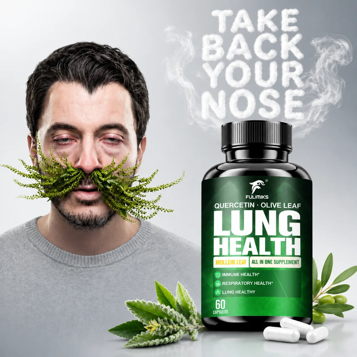 Herbal Lung Cleanse & Respiratory Support Complex – Clear Airways, Bronchial Comfort & Deep Breathing
