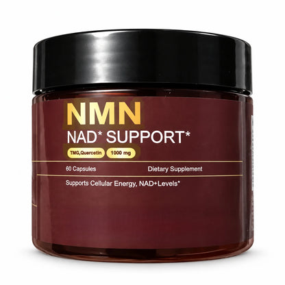 NMN 1000 Mg Capsule Supplement 4-in-1 Formula with TMG, Quercetin & Resveratrol NAD+ Supplement Supports Energy 60Capsules