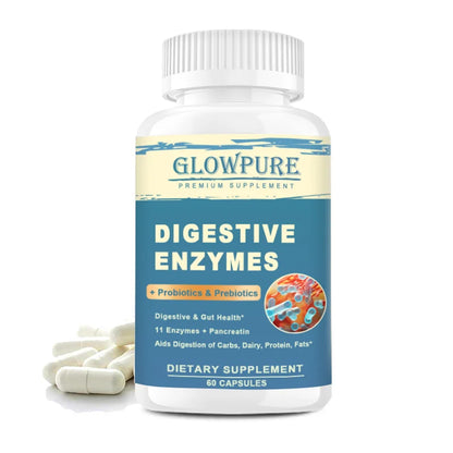 Digestive Enzymes with Prebiotics & Probiotics Capsules – Fast Bloating Relief, Gut Health & Immunity
