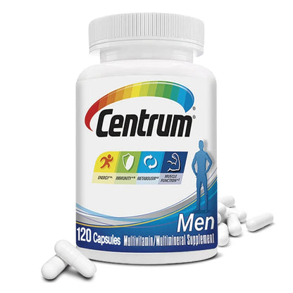 Men's Daily Multivitamin and Mineral Supplement – Energy, Muscle Mass, Immune Defense & Metabolism (90 Capsules)
