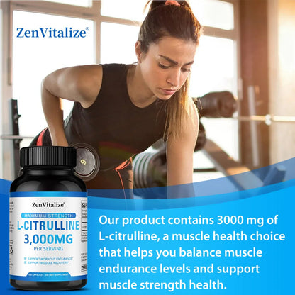 L-citrulline Supplement - Healthy Muscle Building, Energy, Strength, Immune System Support