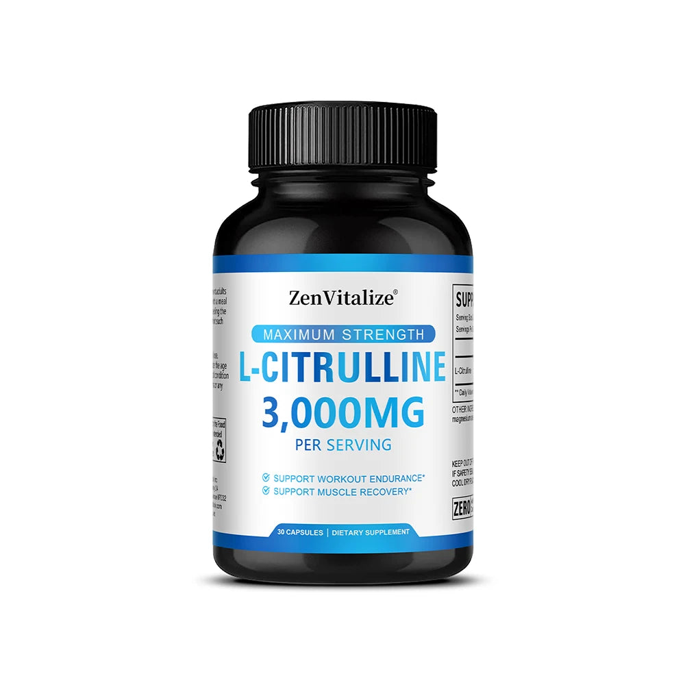 L-citrulline Supplement - Healthy Muscle Building, Energy, Strength, Immune System Support