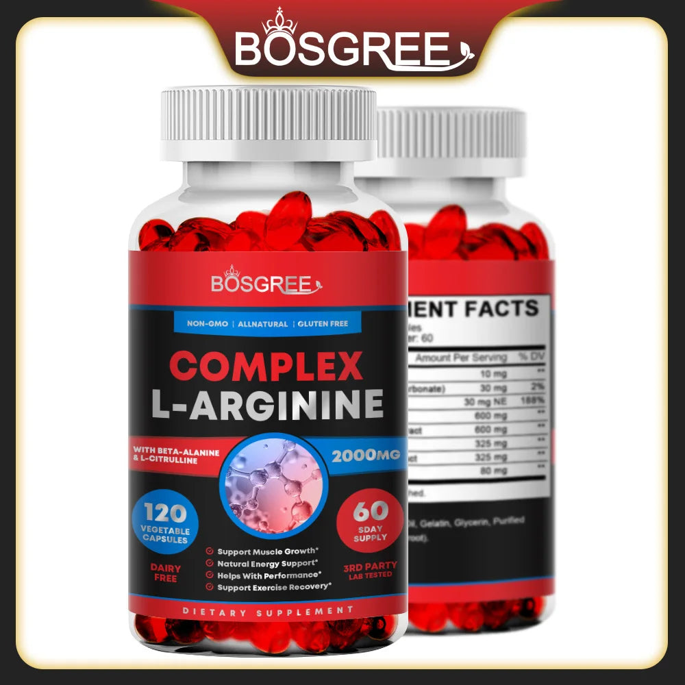L-Arginine Cardio & Muscle Support Complex – Heart Health, Circulation & Exercise Performance