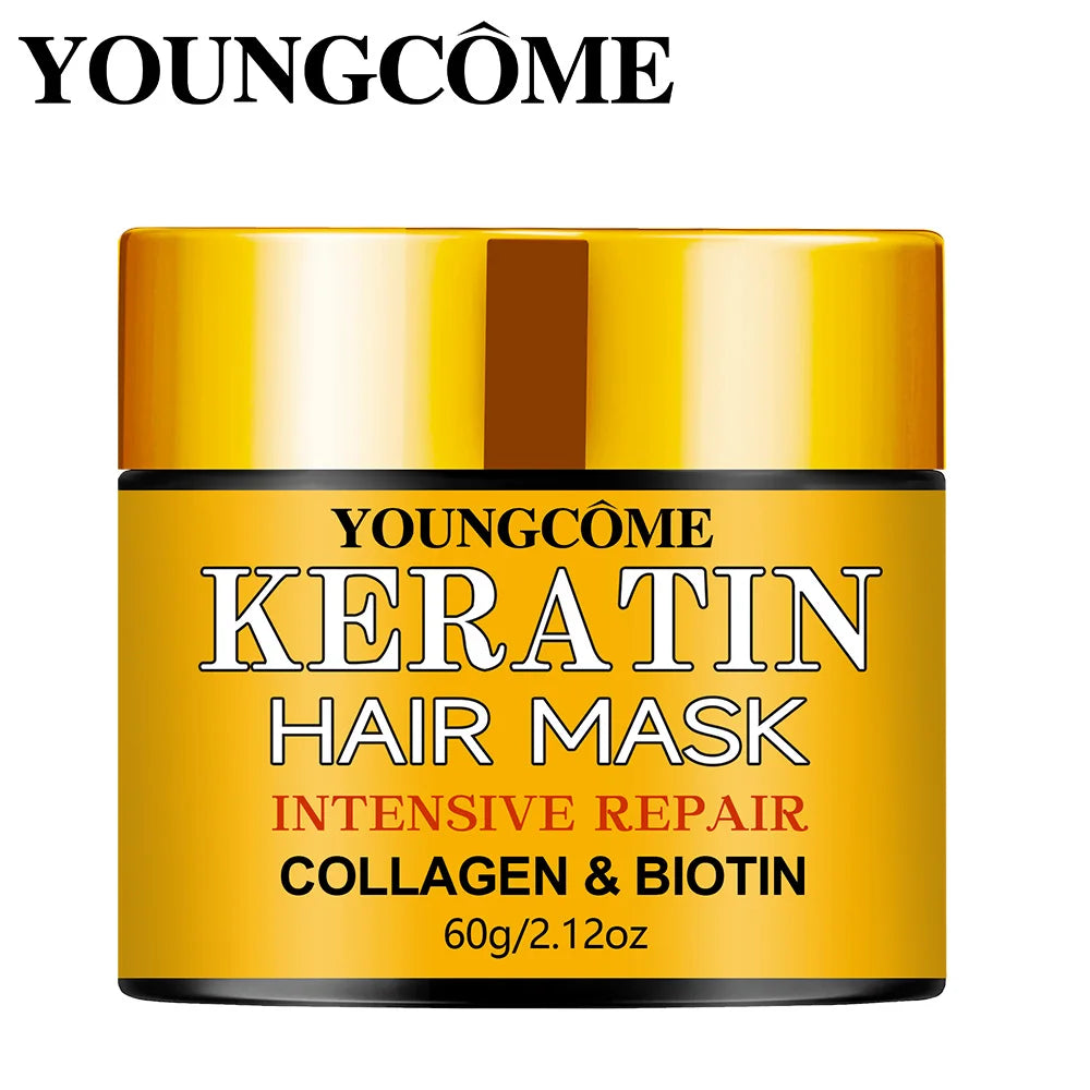 Biotin Collagen Keratin Hair Mask – Deep Repair Treatment