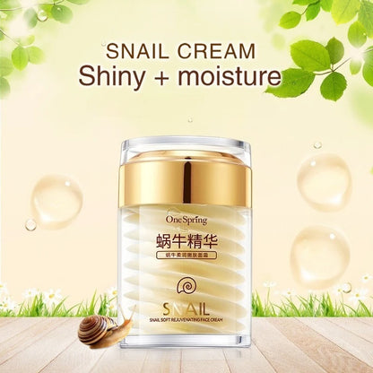 Snail Collagen Cream Anti Aging Fade Fine Lines Wrinkle Lightening Moisturizing Lifting Smoothing Nourishing Korean Cosmetics