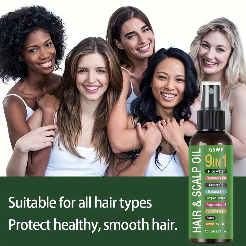 Gswp 9 In 1 Hair Oil Tames Dryness | Premium Care