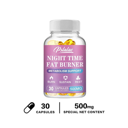 Nighttime Fat Burner Supplement - for Weight Loss, Boost Metabolism, Suppress Appetite Diet,Healthy Weight Management
