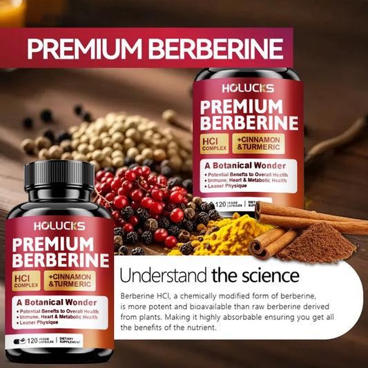 High-Potency Berberine Supplement, Support Insulin Sensitivity & Healthy Cholesterol, Hormonal Balance, Aids Healthy Metabolism