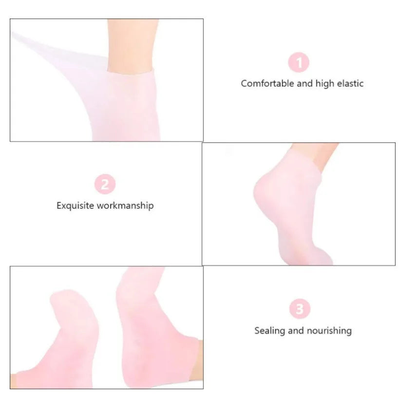 Silicone Moisturizing Socks Exfoliating Gel Heel Socks Callus | Premium Care