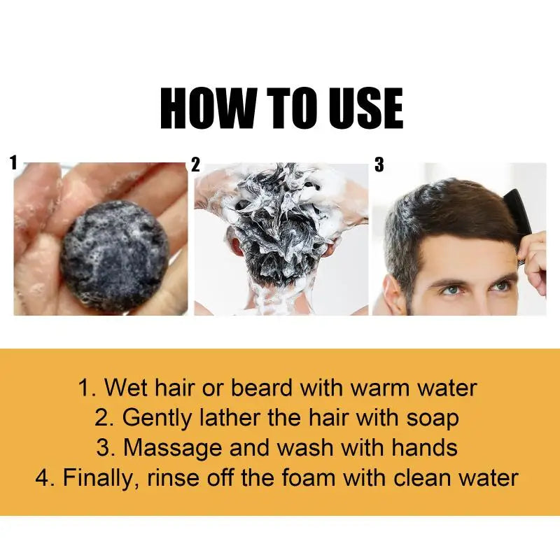 White To Black Hair Soap Effectively Remove White | Premium Care