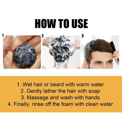 White To Black Hair Soap Effectively Remove White | Premium Care