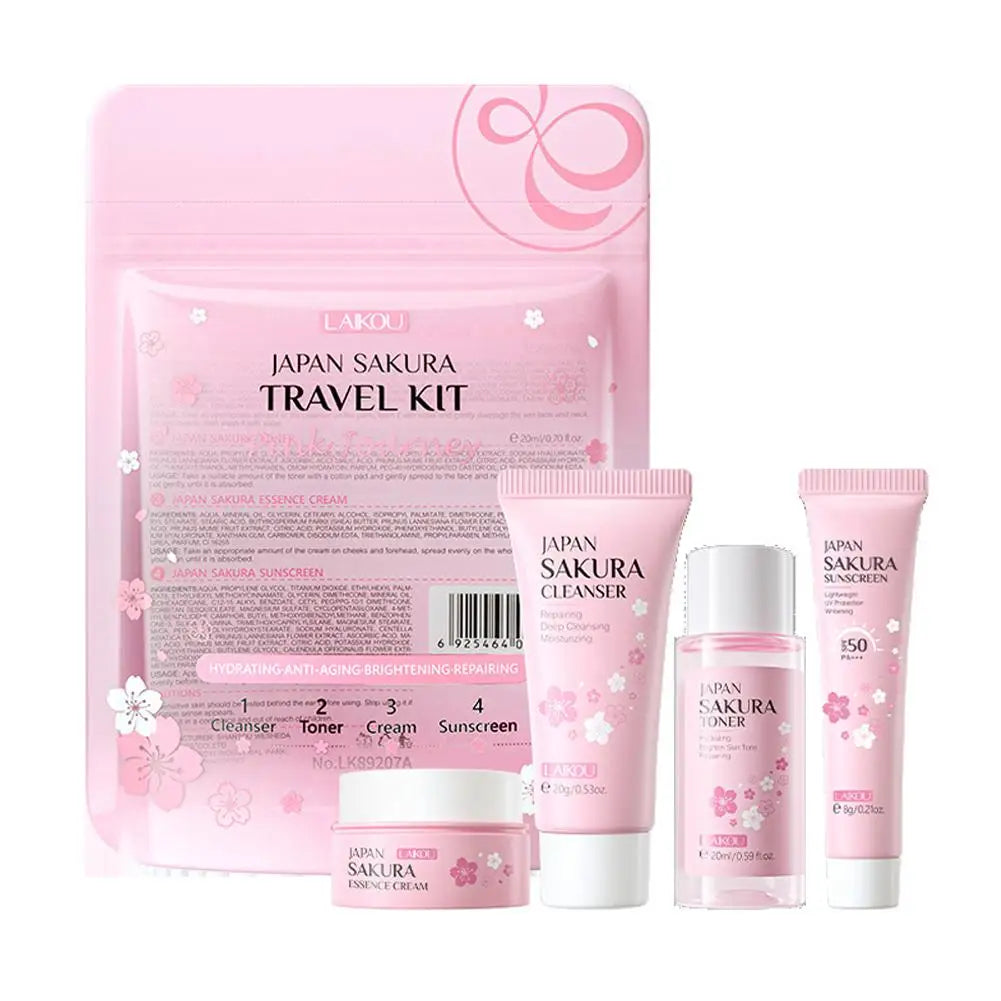 Sakura Skin Care Sets Kits With Cleanser Serum | Premium Care