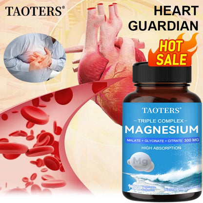 Garmtar Triple Magnesium Complex (Glycinate, Malate & Citrate) - Garmtar Pure Supplements
