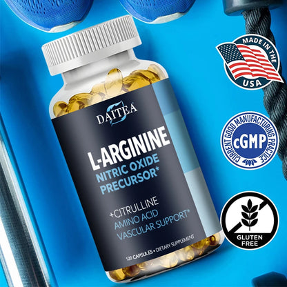 L-Arginine Athletic Fuel Complex – Workout Energy, Muscular Strength & Endurance Support (Non-GMO)