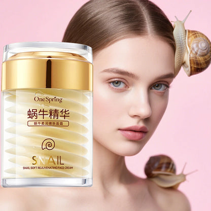Snail Collagen Cream Anti Aging Fade Fine Lines Wrinkle Lightening Moisturizing Lifting Smoothing Nourishing Korean Cosmetics