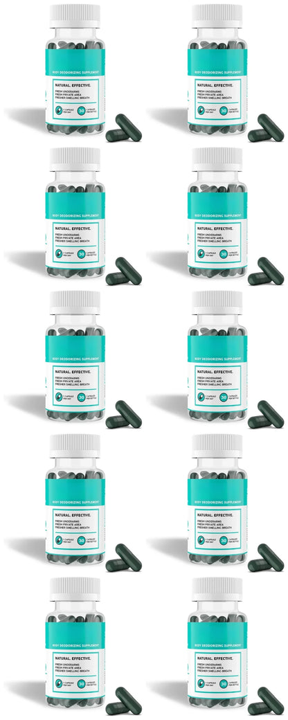 Natural Chlorophyll Deodorizing & Gut Wellness Capsules (30 Count)