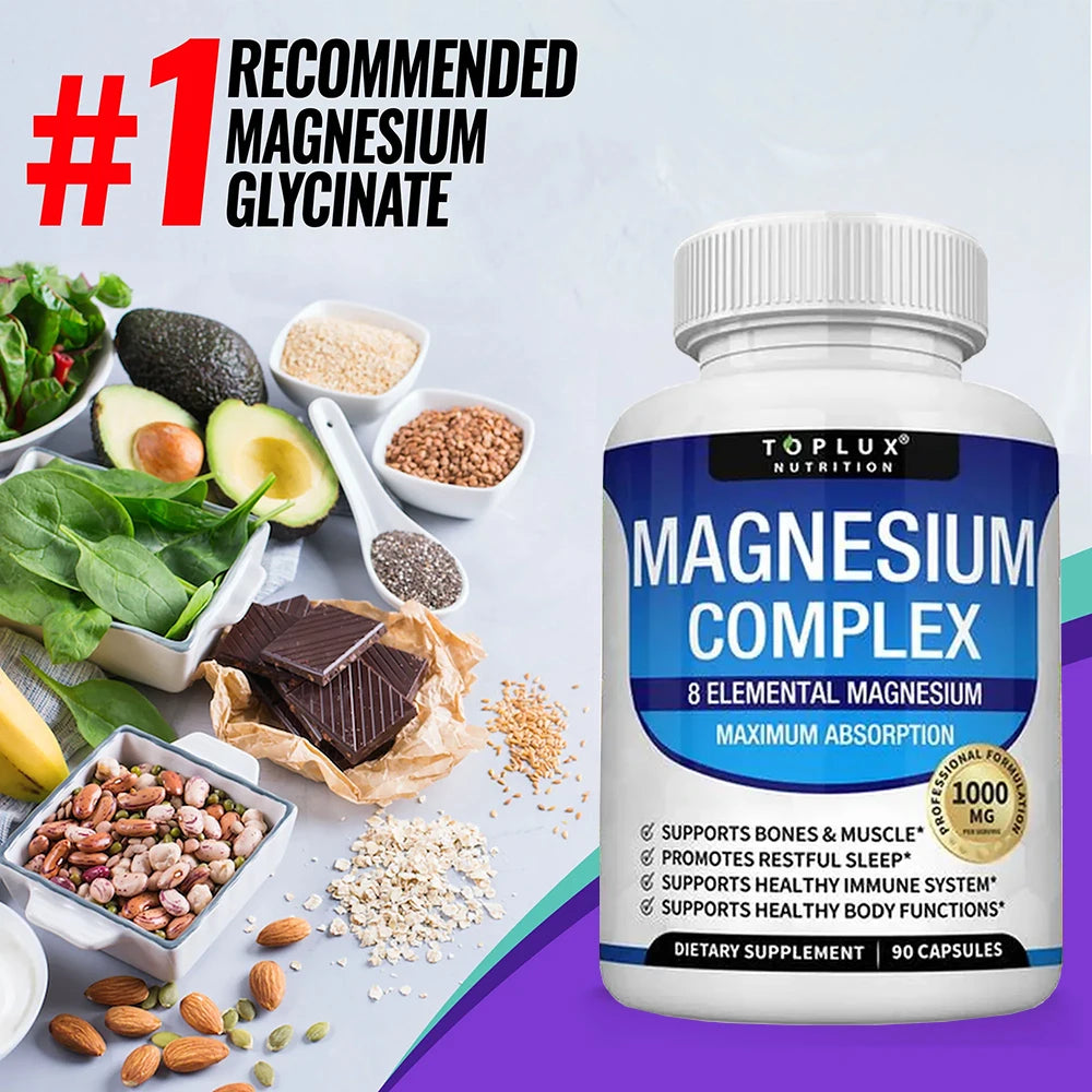 Garmtar Magnesium Complex 1000mg (8-in-1 Elemental Blend) - Garmtar Pure Supplements