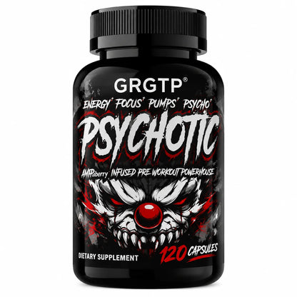 Psychotic High-Intensity Pre-Workout Matrix – Extreme Athletic Energy, Hyper-Focus, Muscle Power & Cognitive Mental Clarity