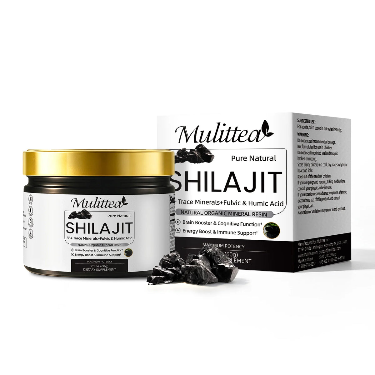 Mulittea High Purity Original Shilajit Mineral Supplements With | Premium Care