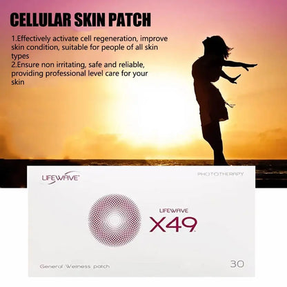 30PCS X49 Cell Skin Patches，Reduce Fine Lines & Wrinkles，Repair Damaged Skin，Brightening，Cellular Patch Skin Care Essence