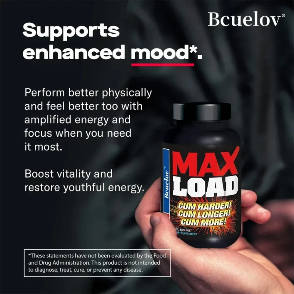 Men's Health & Energy Supplement – Natural Performance Booster for Stamina, Muscle Mass & Hormone Balance
