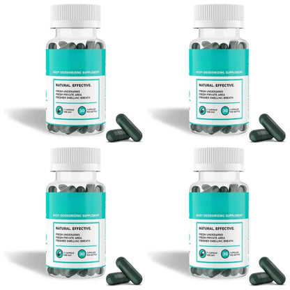 Natural Chlorophyll Deodorizing & Gut Wellness Capsules (30 Count)