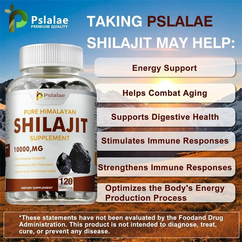 100% High Purity Shilajit Mineral Supplement - Improve Performance, Relieve Stress, Improve Mood, Increase Male Size, Non-GMO