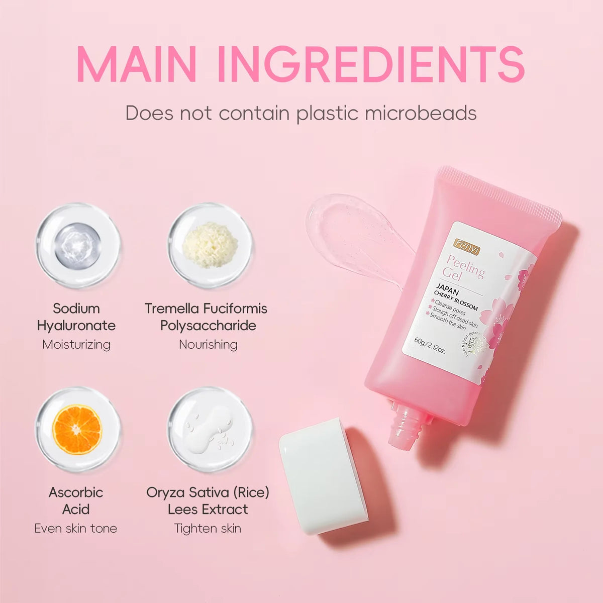 Sakura Face Deep Cleaning Exfoliating Gel Skin Care | Premium Care