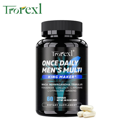 Men's Once Daily Multi-Vitality & Performance Complex – Male Firmness, Stamina & L-Arginine Support