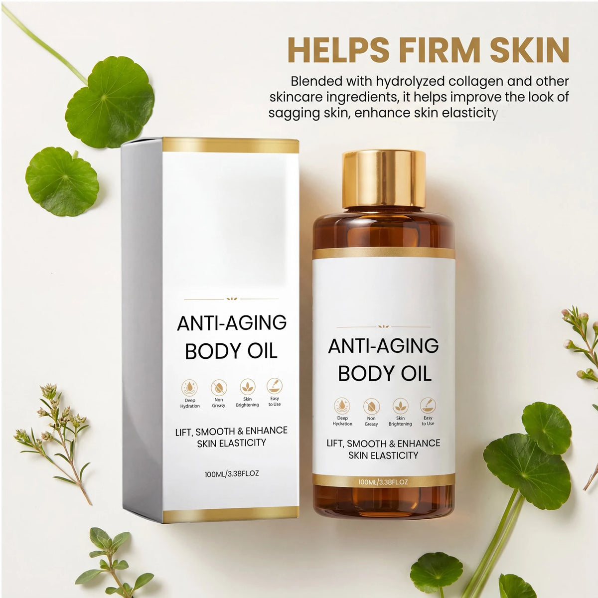 Firming Body Oil Nourishing Skin Hydrating Collagen Centella | Premium Care
