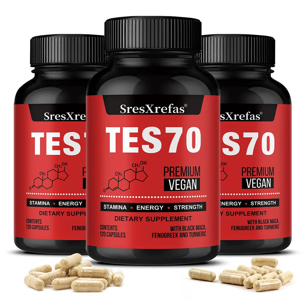 Organic Fenugreek Extract Capsules with Black Maca & Turmeric – Natural Energy, Endurance & Vitality