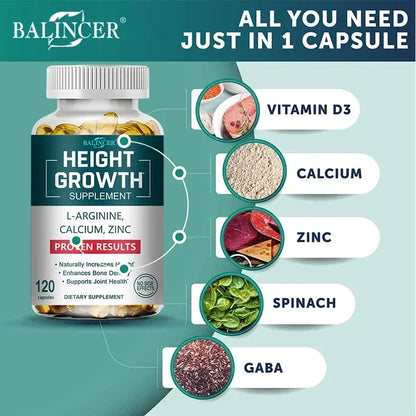 Garmtar Bone Strength & Height Support Calcium + D3 Complex - Garmtar Pure Supplements