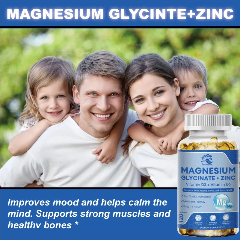 Garmtar Magnesium Glycinate & Zinc 500mg Mineral Complex - Garmtar Pure Supplements