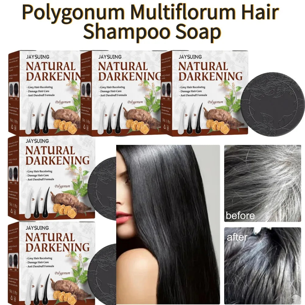 Polygonum Multiflorum Hair Shampoo Soap Bar Natural Nourishing | Premium Care