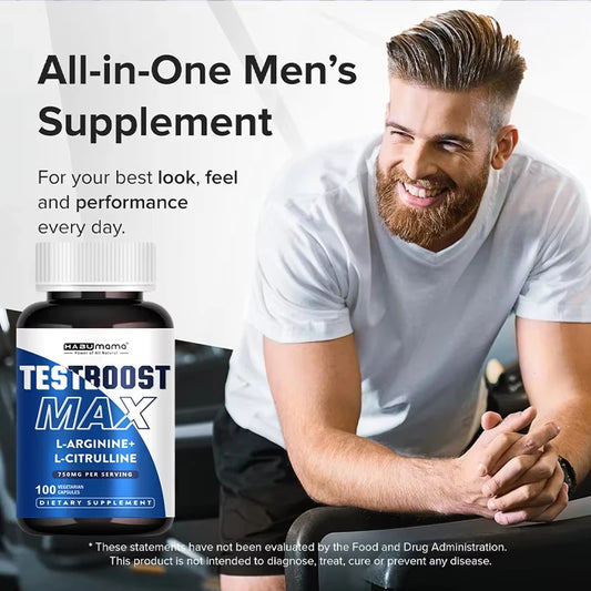 Pure L-Arginine Male Drive & Muscle Matrix – Stamina, Vitality & Lean Muscle Builder (100% Non-GMO)