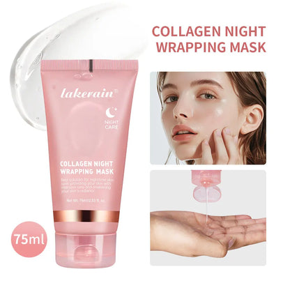 Lakerain Collagen Night Wrapping Mask Elasticity Hydration Care | Premium Care