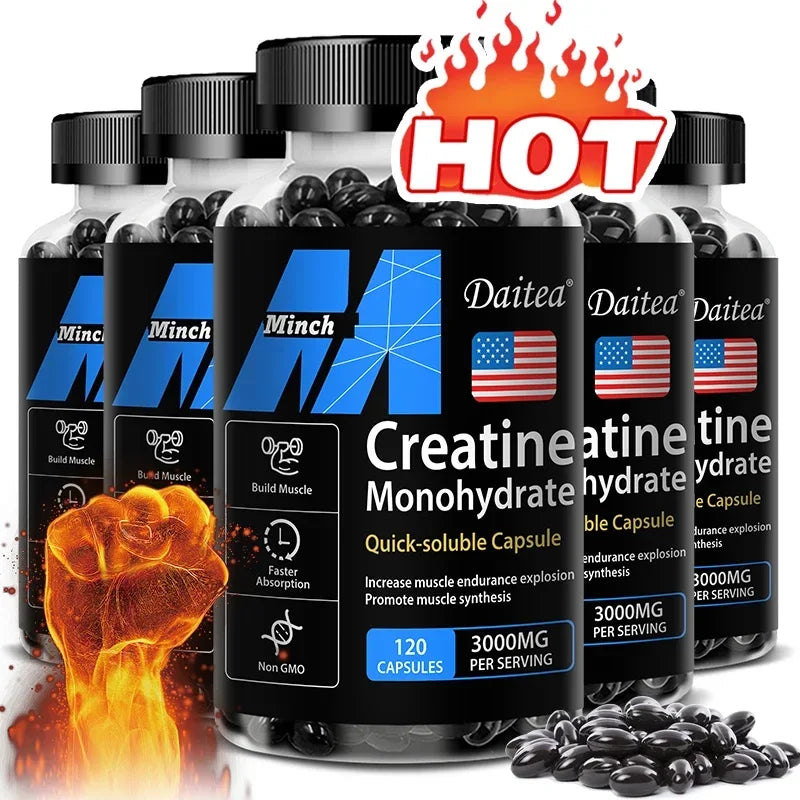 Garmtar Creatine Monohydrate 3000mg Power Capsules - Garmtar Pure Supplements