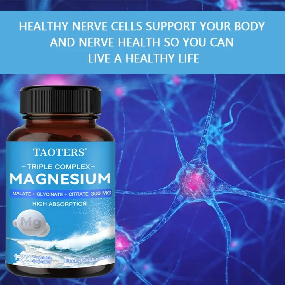 Garmtar Triple Magnesium Complex (Glycinate, Malate & Citrate) - Garmtar Pure Supplements