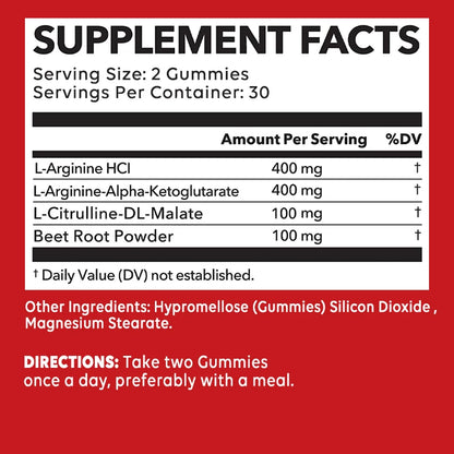 L-Arginine Nitric Oxide Pump Matrix – Muscle Fullness, Nutrient Delivery & Blood Flow